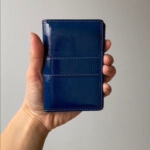 Coach wallet card case - blue